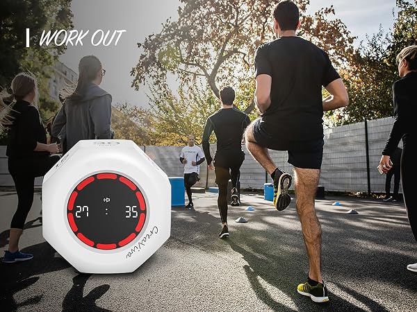 Creaviva digital visual pomodoro cube timer workout gym interval timer