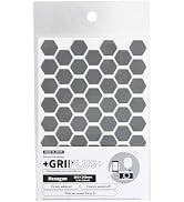 Non Slip Grip Stickers GRIPLUS Hexagon (Gray, 100×148mm(3.9×5.8"))