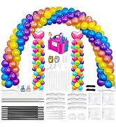 Toosci Balloon Arch Kit and Metal Balloon Column Stand and Electric Balloon Pump, Adjustable Ball...
