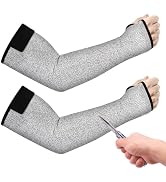 Okxiri Cut Resistant Sleeves, 1 Pair Protective Sleeves for Arm Protectors for Thin Skin and Brui...