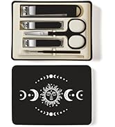 TTJHGYQO 6-Piece Nail Clipper Set with Nail File, Tweezers and ingrown toenail Removal kit Travel...