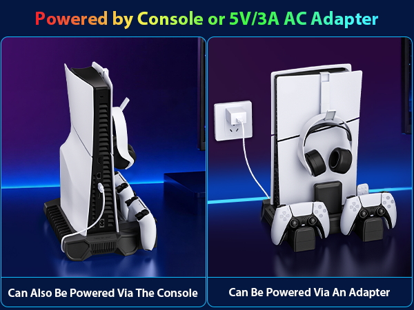 ps5 slim console stand ps5 cooling station for ps5 console