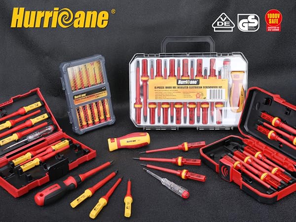 HURRICANE 1000V Insulated Electrician Screwdriver Set
