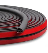 Benory Silicone Door Weather Stripping for Small Door and Window Gaps | Multi-hole chamber design...