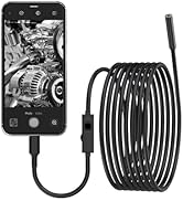 1920P HD Dual Lens Endoscope Camera Semi-Rigid Snake Cable IP67 Waterproof 8LED Lights Dimmable H...