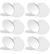 Jetec 12 Pieces Compact Mirrors Gifts Bulkl,White | Small Pocket Mirrors, Mini Portable Folding M...