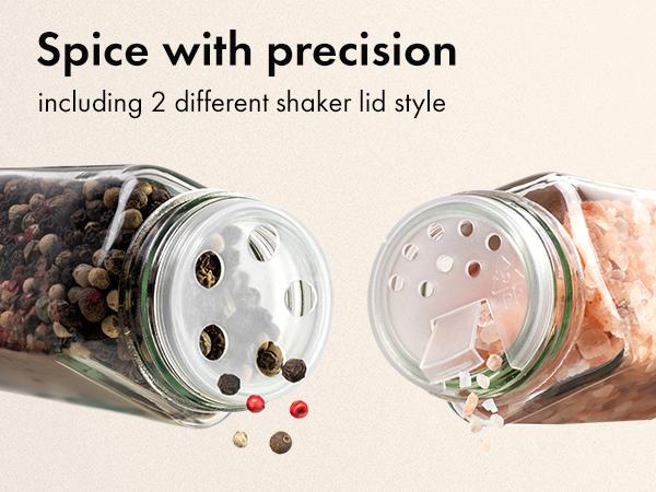 Edelhaus plastic lid spice jars