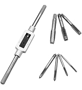 Seamaka 8pcs Metric ?Thread Machine Taps Set Metric Tap Set Tap Wrench Set Screw Thread Plug Taps...