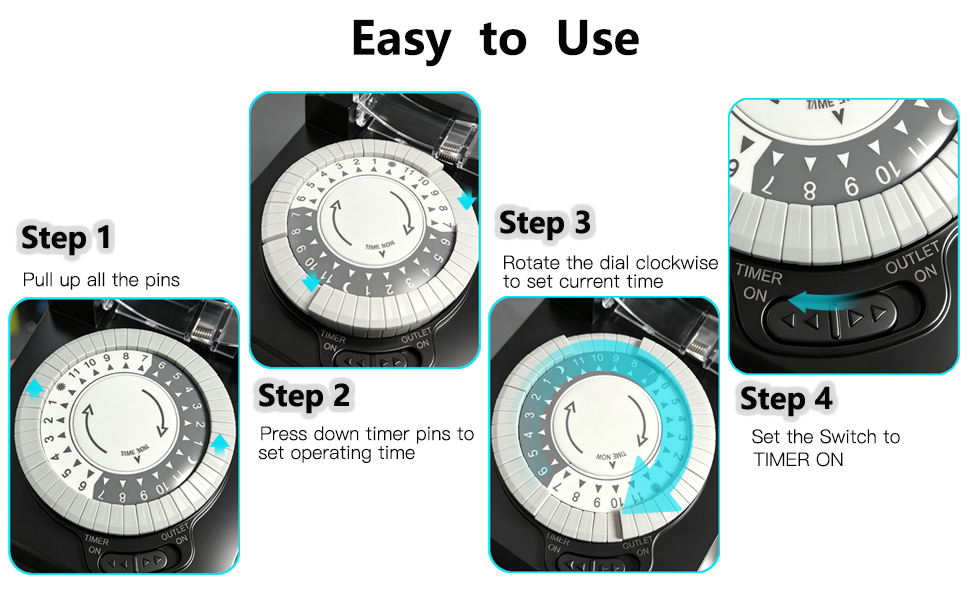 HOW TO USE THE OUTLET TIMER