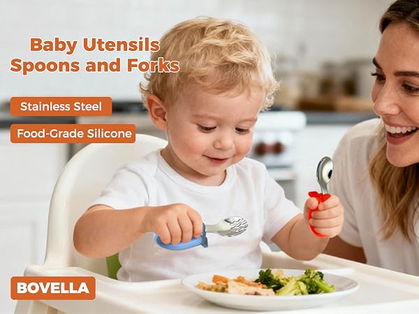 baby spoons;toddler utensils;baby silverware;toddler spoons;toddler forks;toddler spoons and forks;