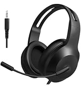 Joyqua Wired Headset with Microphone for Laptop PC – Over-Ear Headphones with Stereo Sound & Nois...