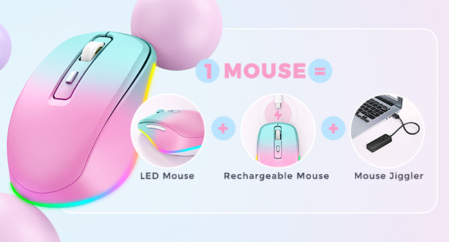 wireless mouse jiggler pink