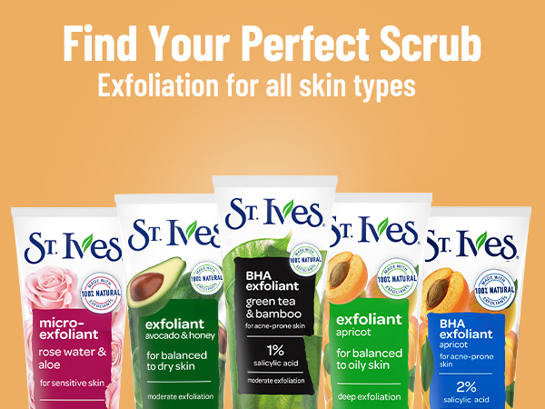 Find Your Perfect Scrub Exfoliation for all skin types