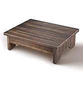 HOLANA 5” Wood Step Stool, Acacia Wooden Stools - 500 LBS Small Step Stool, Bed Steps for High Be...