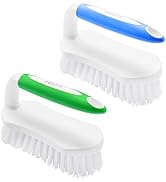 Amazer Scrub Brush for Cleaning Comfort Grip Shower Scrubber Flexible Stiff Bristles with Handle ...