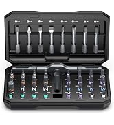 Bomivoi 42 in 1 Magnetic Screwdriver Set, DIY Ratchet Screwdriver Set, Multi Bit Magnetic Drive S...