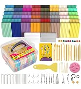 Polymer Clay 50 Colors, Modeling Clay for Kids DIY Starter Kits, Oven Baked Model Clay, Non-Toxic...