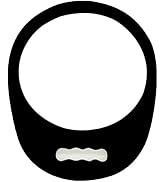 Lightweight Handle Mirror(13.74" x 11.22") - Round Hand Held Mirror,Foam Barber Mirror Handheld,H...