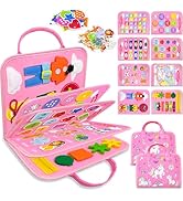 Walenty Busy Board Montessori Toys for Toddler Girl Birthday Gifts, Busy Book Sensory Learning To...