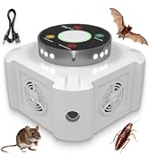 Ultrasonic Mouse Repeller & Pest Repellent - 12 Strobe Lights, 4 Frequency Modes, Indoor Plug in ...