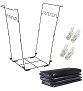Niurui Trash Bag Holder Stand 45 Gallon Outdoor Leaf Bag Stand with 25 Pcs 40 Gallon Trash Bags M...