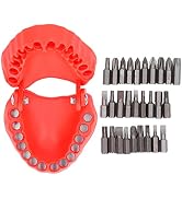 Denture Drill Bit Holder, Stainless Steel Screwdriver Bit Set Denture Holder Denture Drill Bit Ma...