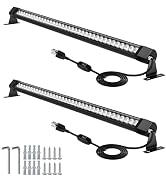 Outdoor Wall Washer Light Bars 2 Pack,54W 6480LM 2700K Warm White Wall Wash Light,40 Inch IP67 Wa...