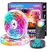 dalattin Smart WiFi Led Lights 100ft (2 Rolls of 50ft), Work with Alexa Google Assistant, Voice R...