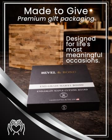 Maple End Grain Cutting Board - Gift Packaging