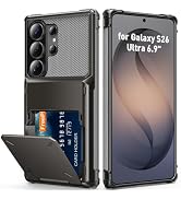 AFGHOA for Samsung S26 Ultra Wallet Case 5 Credit Card ID Holder Flip Cover | for Galaxy S26 Ultr...