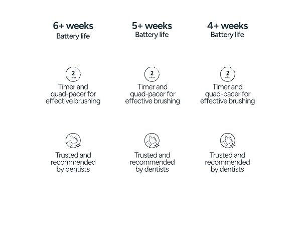 Trusted and recommended by dentists - Informational diagram showing three identical icons with professional dental endorsement messaging.