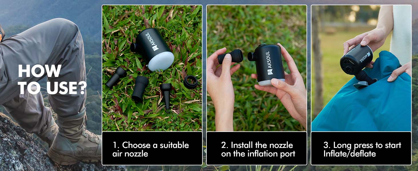 Portable Air Mattress Pump for Inflatables