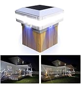 Solar Post Lights Outdoor, Fence Post Solar Lights 52 LEDs 160 LM IP65 Waterproof Fits 4x4 5x5 6x...