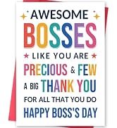 MOROLURU Boss Day Card, Thank You Card Gift for Boss | Boss‘s Appreciation Gift for Men Women, Co...