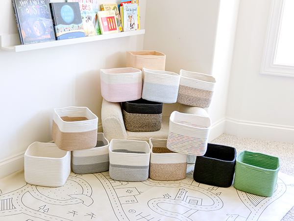 basket 9x9 storage cubes 9 inch storage bins baskets for organizing small woven basket decorative