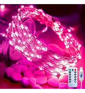 Fairy Lights Plug in, 33Feet 100 LEDs USB Twinkle String Lights with Remote and Timer, Waterproof...