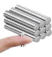 rhinocats 100Pcs Small Strong Magnets,8x2mm Refrigerator Magnets,Mini Round Rare Earth Magnets fo...