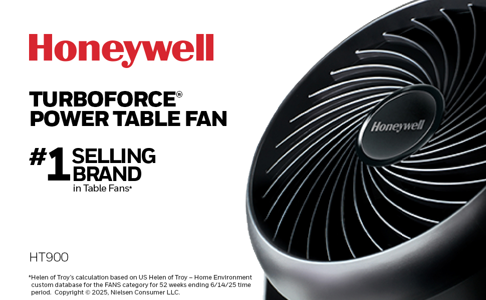 Honeywell TurboForce Power Table Fan Black
