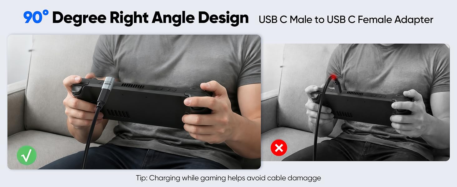 usb c 90 degree adapter