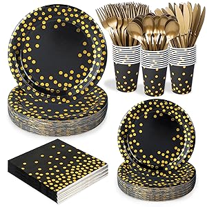 Black and Gold Party Supplies
