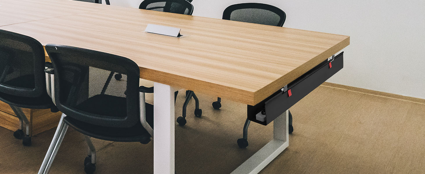 desk cable management tray