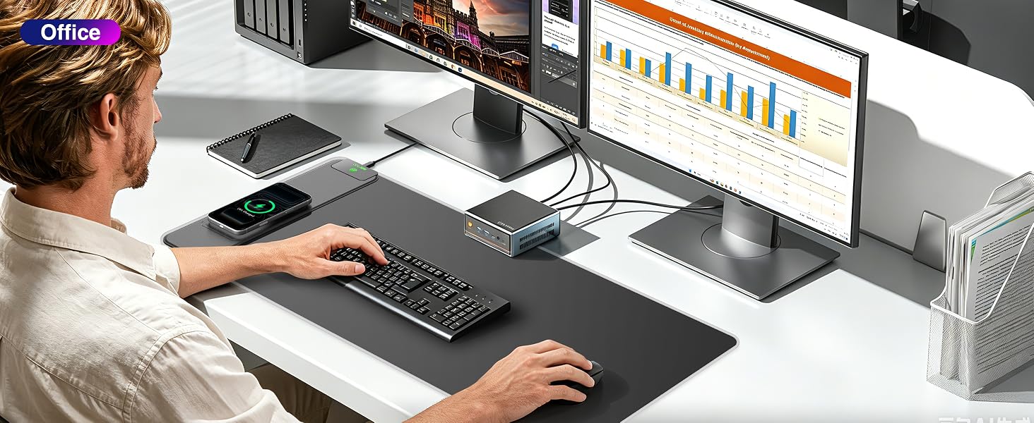 RGB Gaming Mouse Pad with Wireless Charging