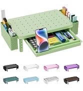 WALI Computer Monitor Stand with Storage and Pen Holder | 3 Height Adjustable Desk Organizer with...