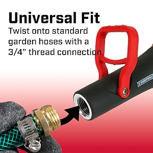 high temp hose nozzle, spray nozzle, garden hose connection, watering, cleaning, outdoors, home, diy