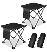 KABOER 2 Pack Folding Camping Stool Portable Outdoor Camping Chair for Fishing BBQ Hiking Gardeni...