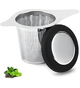 Tea Infuser Basket Stainless Steel Tea Strainer Tea Filter With Small Strainer And Lid Tea Diffus...