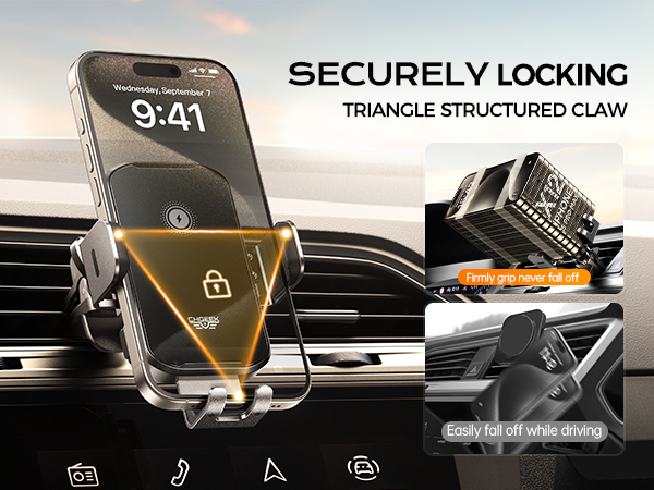 LOCK STABLE TRIANGLE STRUCTURE phone holders for your car