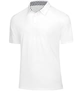 J.VER Mens Golf Polo Shirts Short Sleeve Moisture Wicking Collared Shirt Quick Dry Stretch Wrinkl...