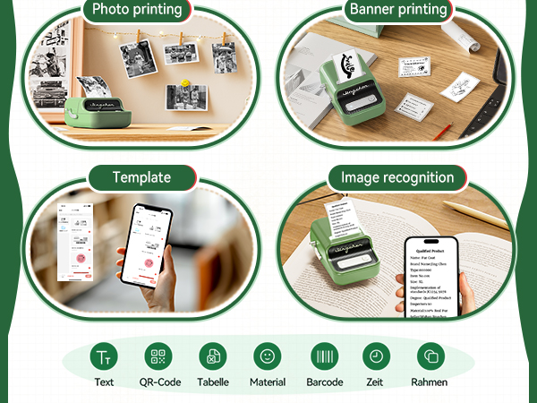 many templates built-in powerful niimbot app