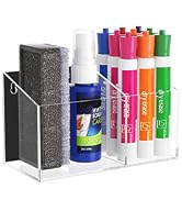 HBlife Acrylic Magnetic Dry Erase Marker Holder